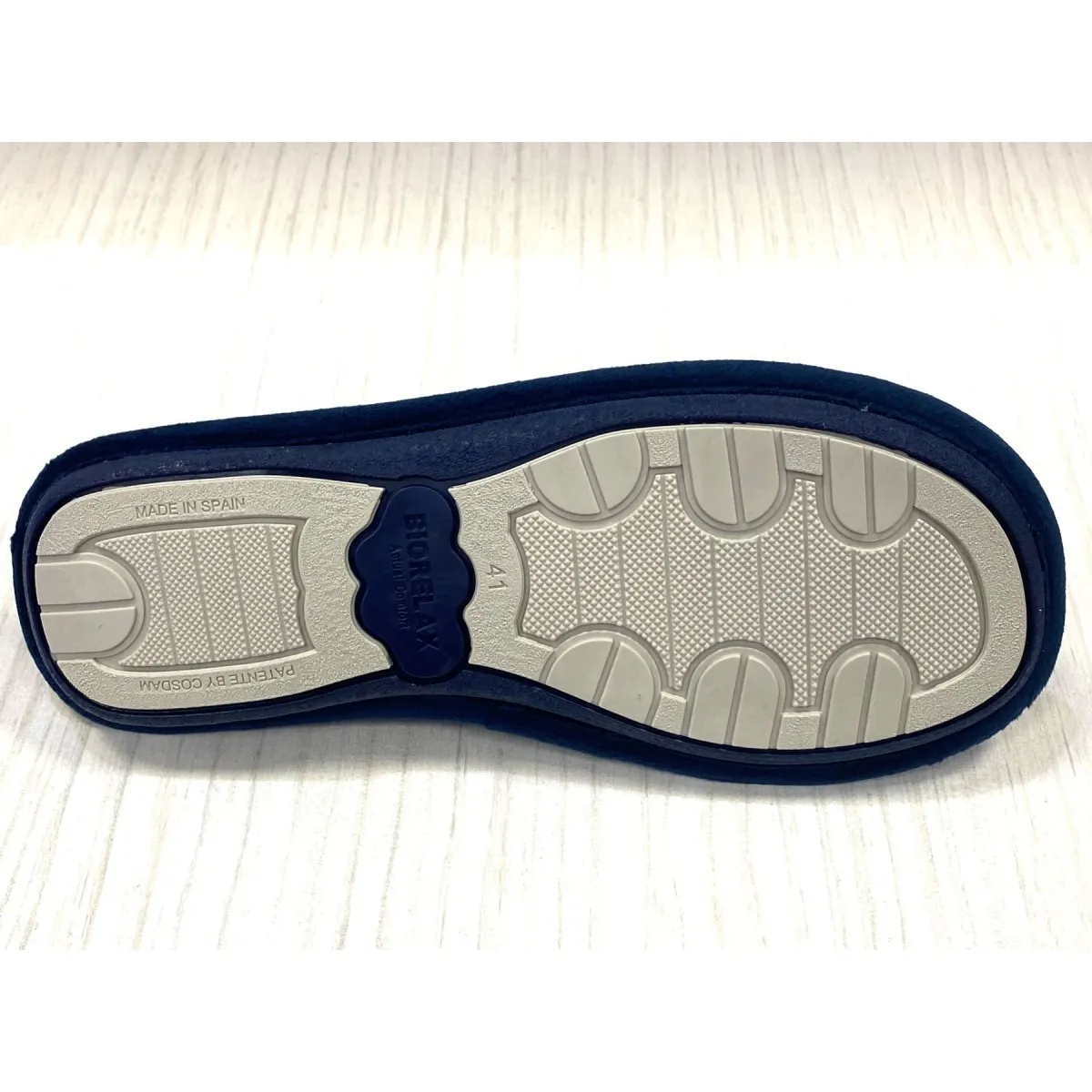 Biorelax zapatilla de casa acolchada hombre rebajas azul moto Bio1433