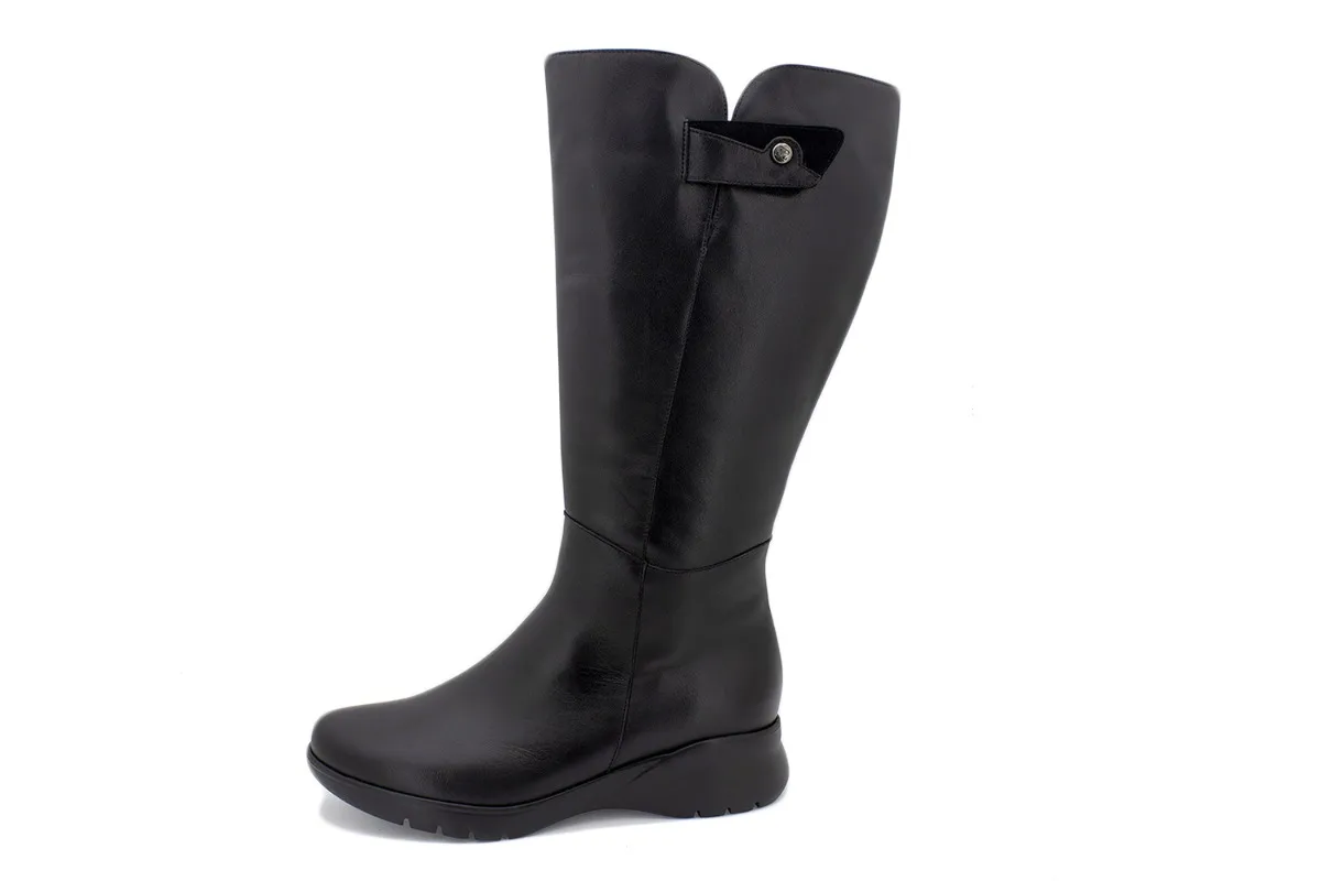 Black Leather Boot