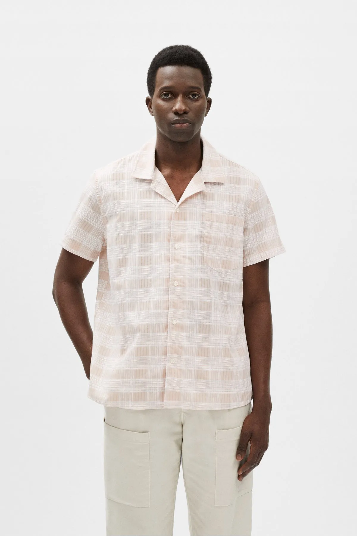 BLUSH SHORT SLEEVE SHIRT