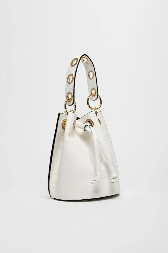 BOLSO DE PIEL LOUPE  BLANCO