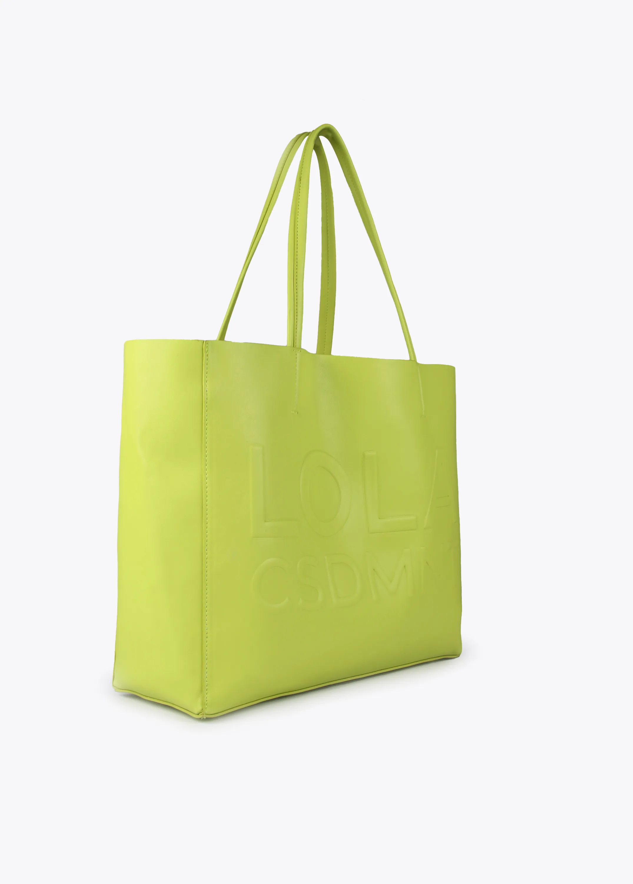 Bolso shopper con logo en relieve LIMA Lola Casademunt