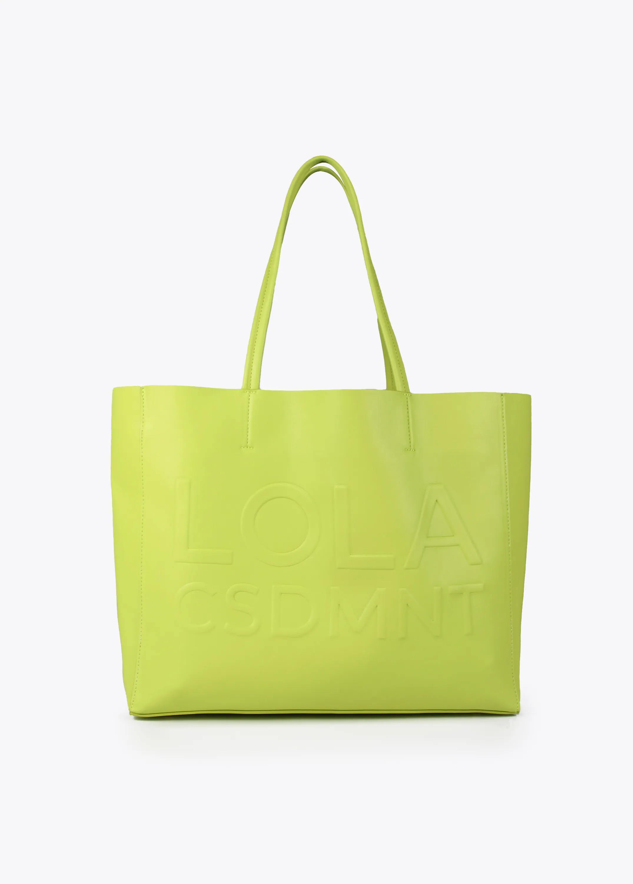Bolso shopper con logo en relieve LIMA Lola Casademunt