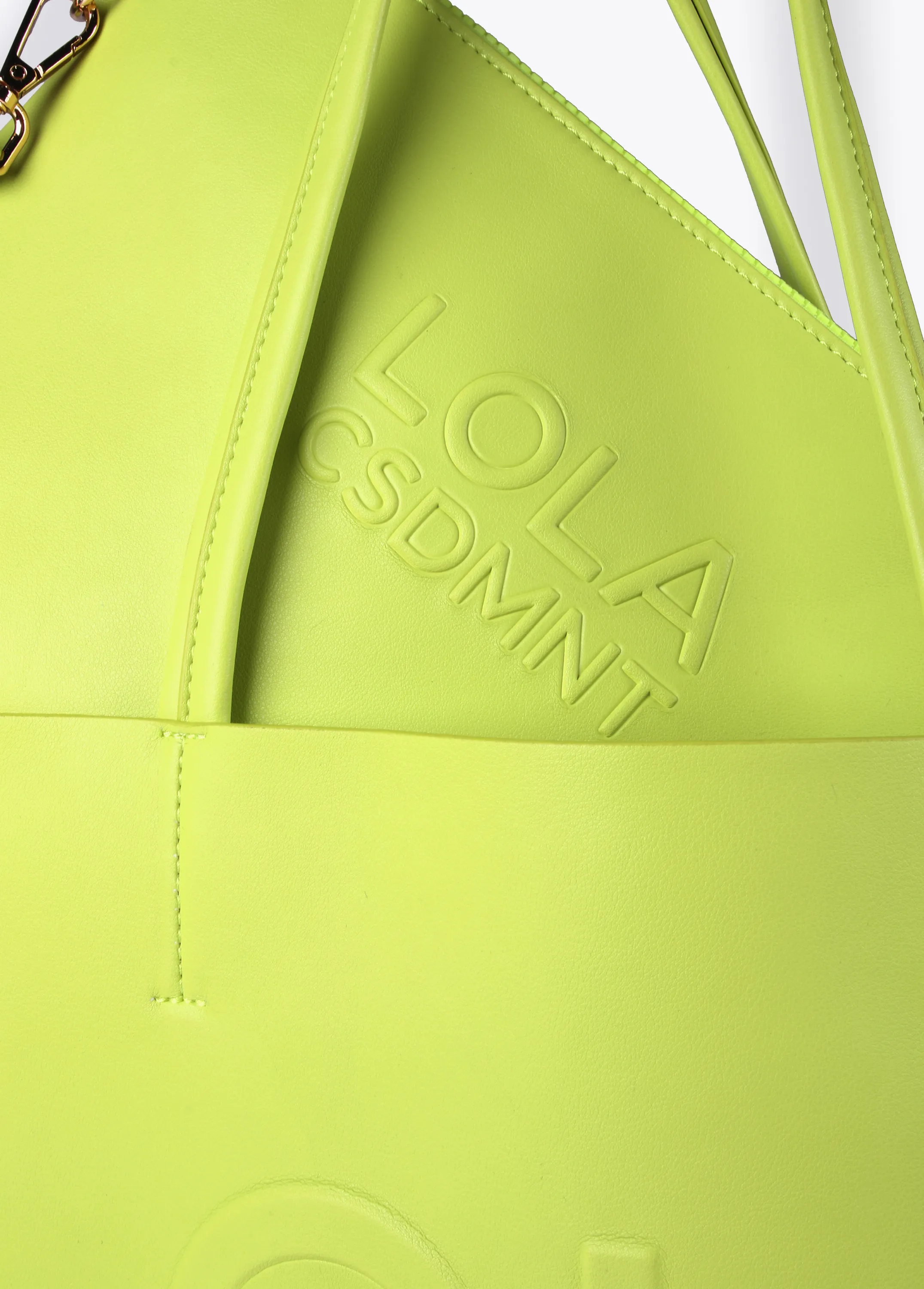 Bolso shopper con logo en relieve LIMA Lola Casademunt
