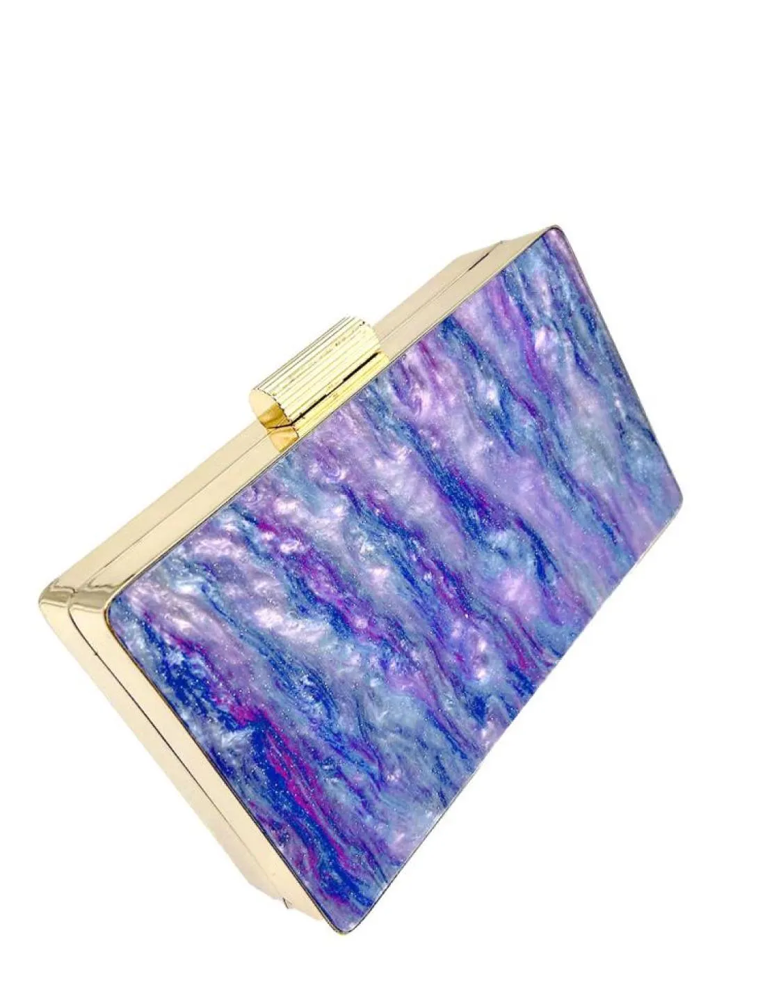 BOLSOS DE FIESTA ESTILO CAREY AZULES Y MORADOS PARA BODAS Y EVENTOS
