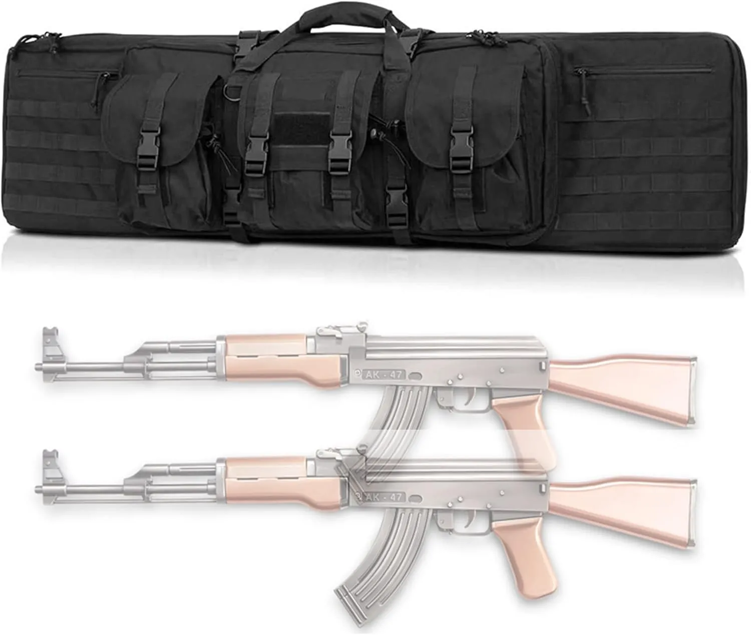 BomDog Estuches Dobles para Rifles Bolsa para Rifle Estuche Blando para Rifle Estuche para Escopeta Estuche para Rifle de Caza/B
