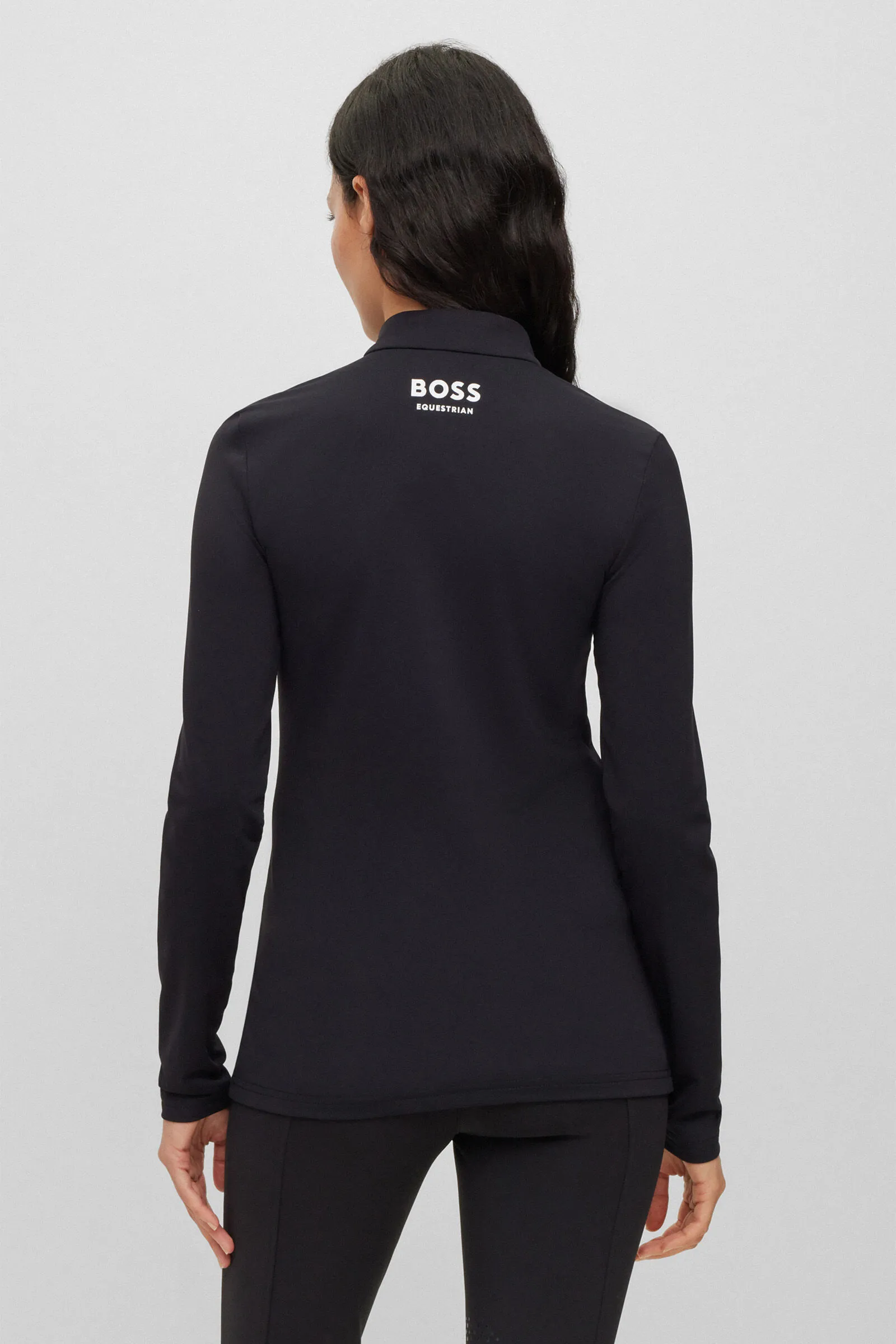 Boss Camiseta de entrenamiento Lia Signature Stripe para mujer