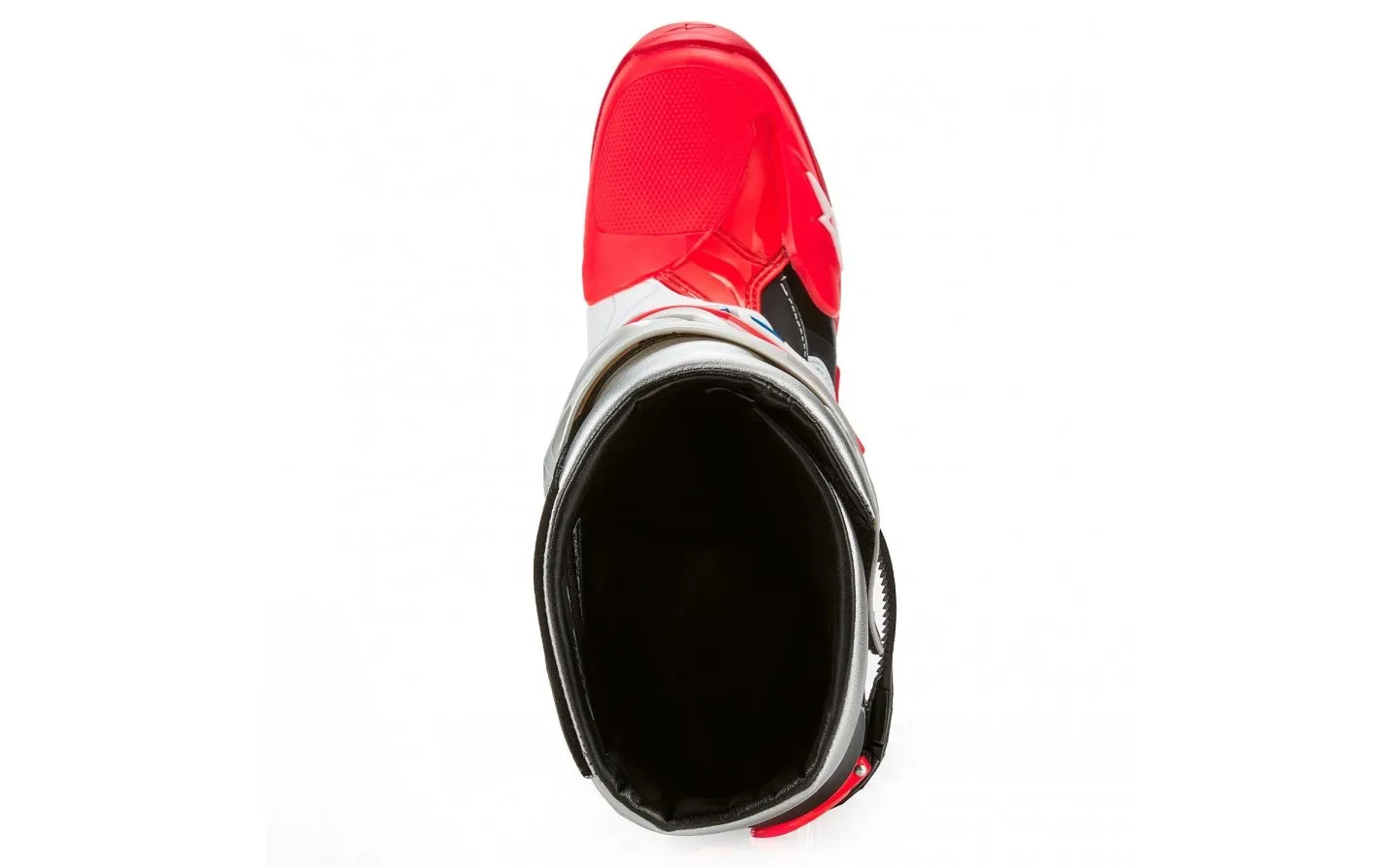 Botas Alpinestars Tech 10 Edición Limitada Negro Plata Rojo Fluor