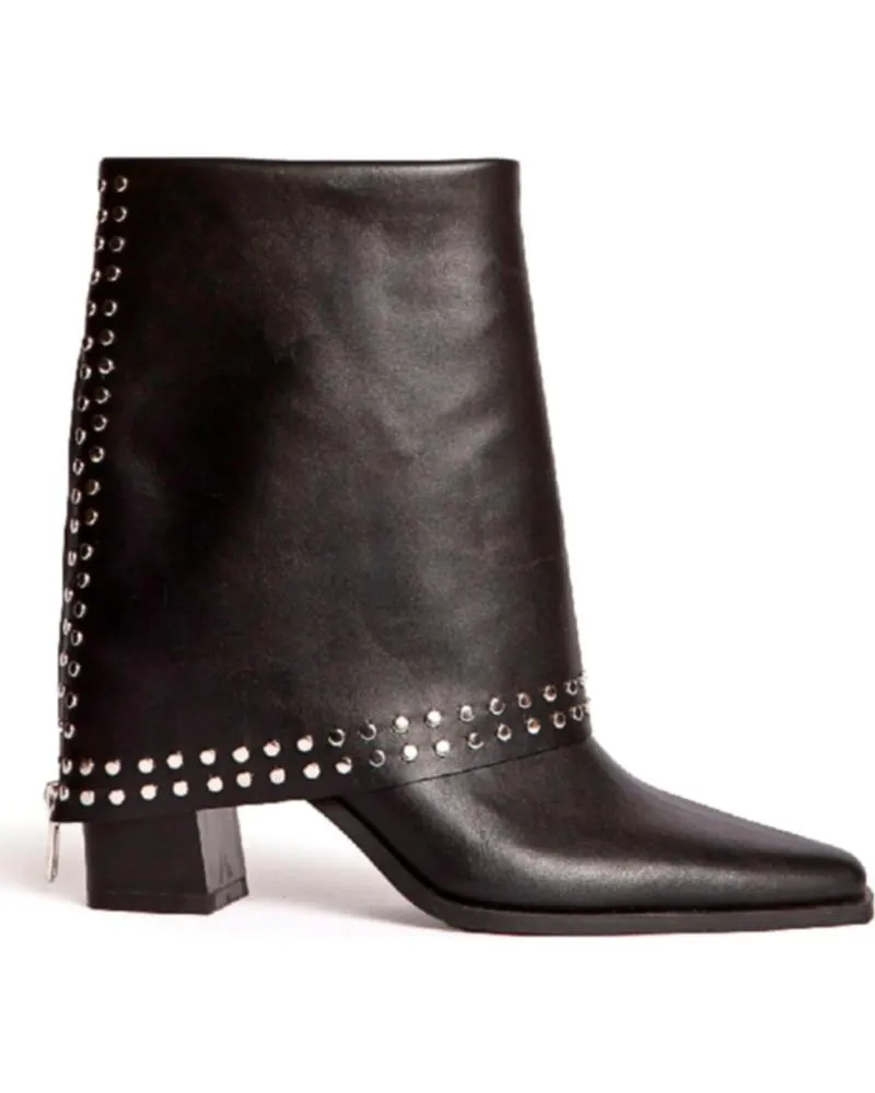 Botas CORINA  de Mujer BOTIN COWBOY CON TACON PARA MUJER M4635 COLOR  NEGRO