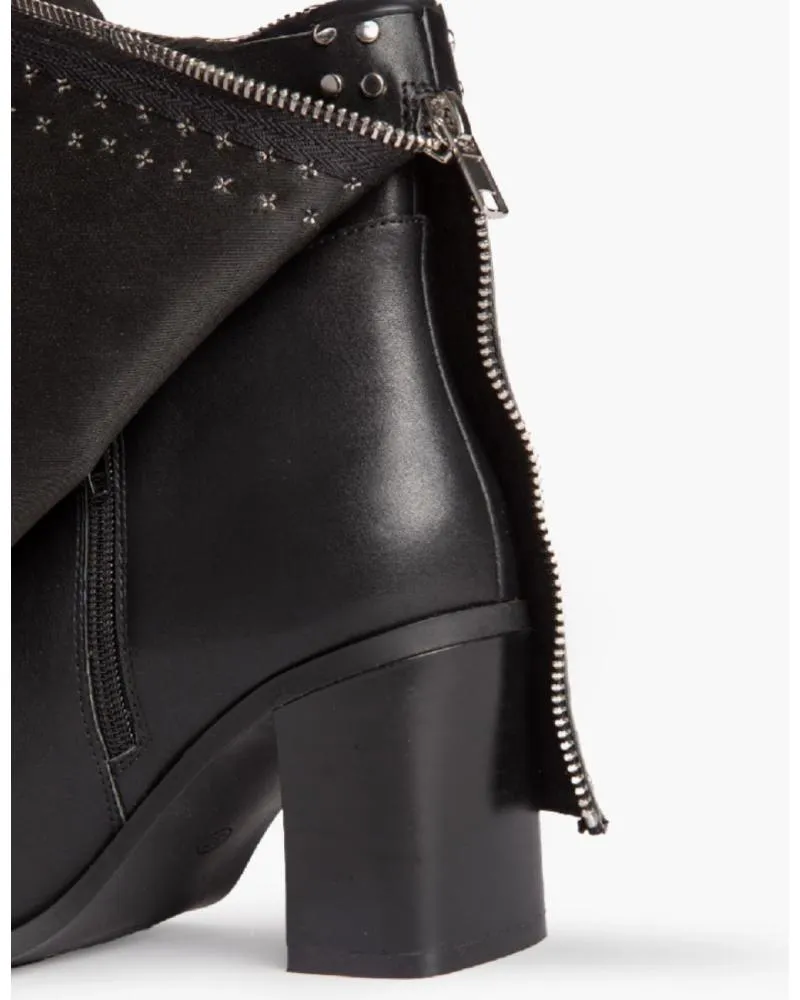 Botas CORINA  de Mujer BOTIN COWBOY CON TACON PARA MUJER M4635 COLOR  NEGRO