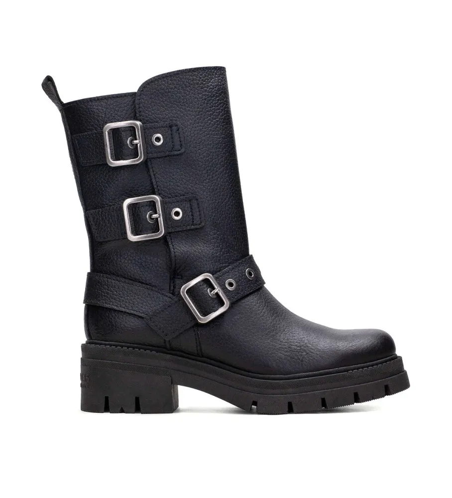 Botas de piel Bolero negro
