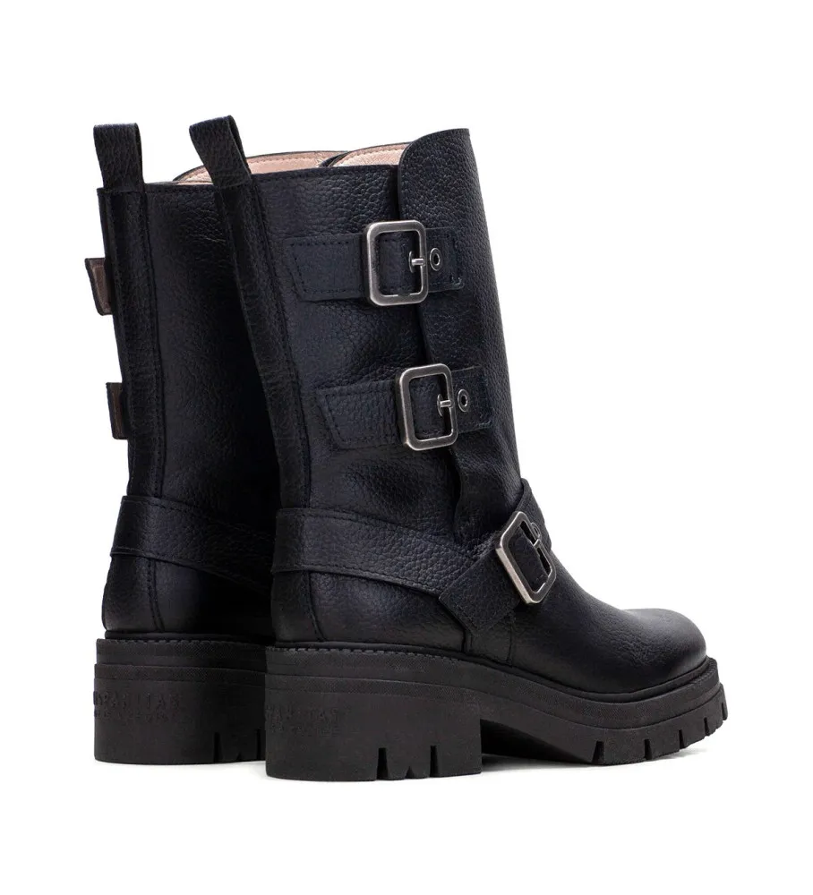 Botas de piel Bolero negro