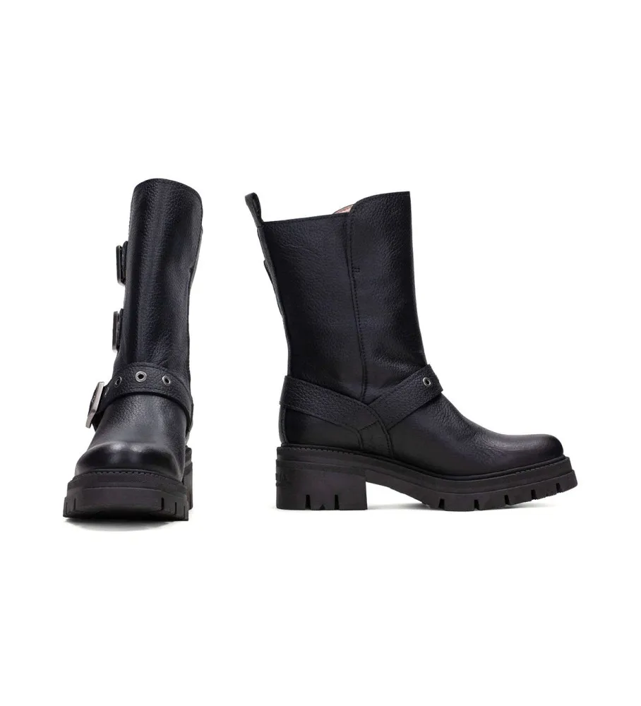 Botas de piel Bolero negro