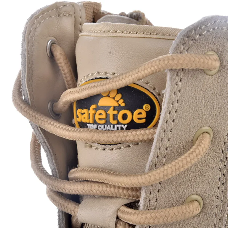 BOTAS DE TRABAJO DE SEGURIDAD DE COMBATE H9438 BEIGE