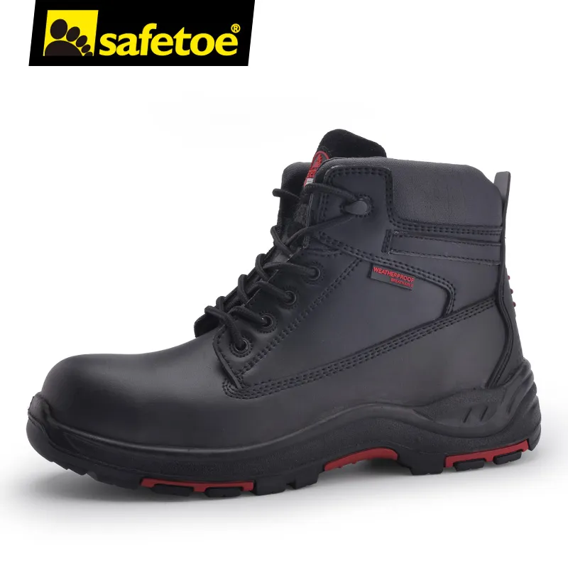 Botas de trabajo impermeables con puntera de seguridad de caucho aislado