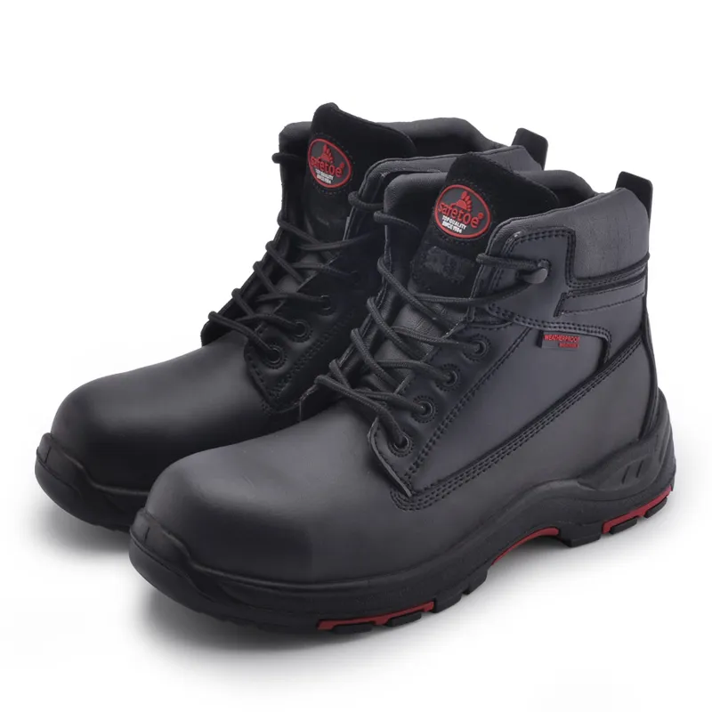 Botas de trabajo impermeables con puntera de seguridad de caucho aislado