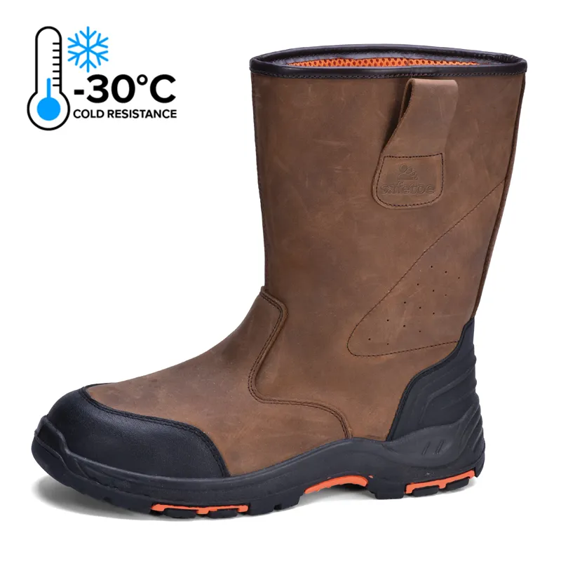 BOTAS DE TRABAJO RESISTENTES A ALTAS TEMPERATURAS PARA TRABAJADORES DE FUNDICIóN Y HIERRO H9437