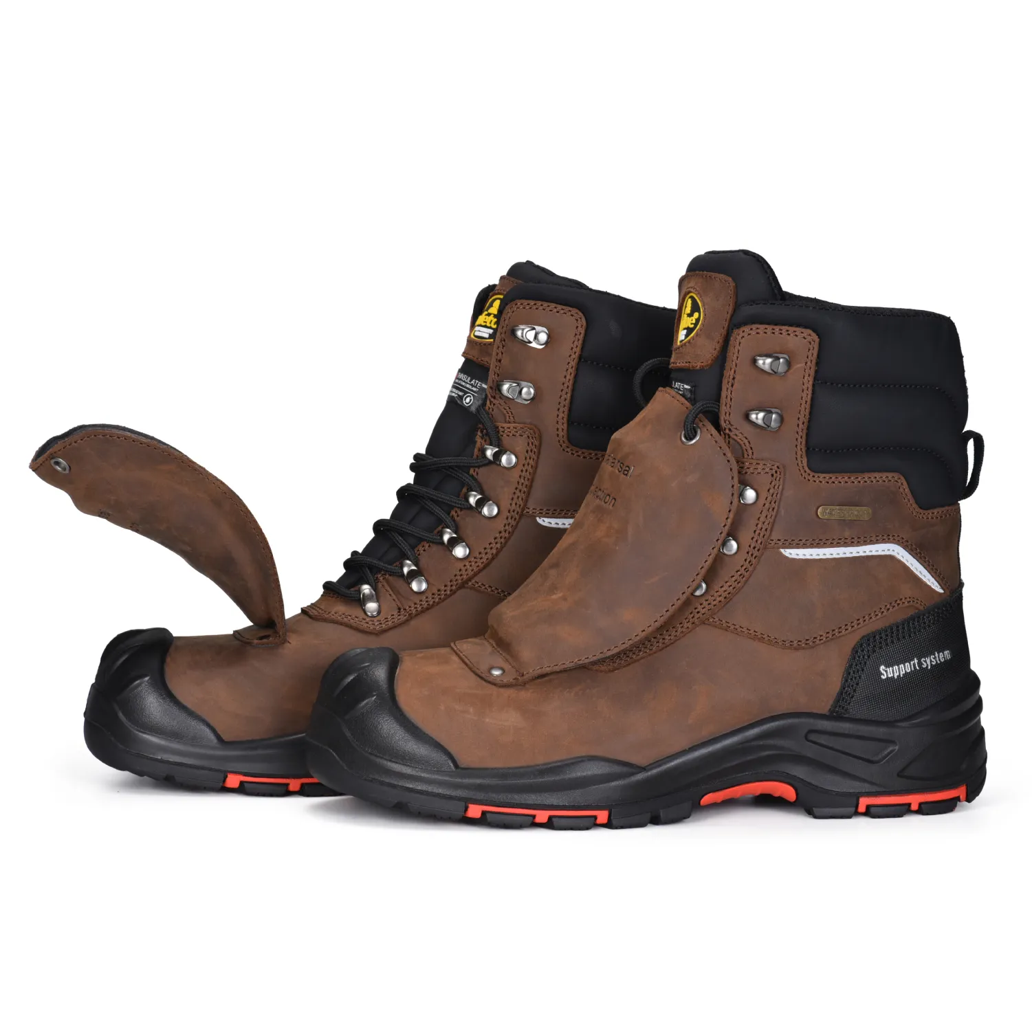 BOTAS DE TRABAJO RESISTENTES AL ACEITE BOTAS DE TRABAJO DE SOLDADURA H9552 METATARSAL