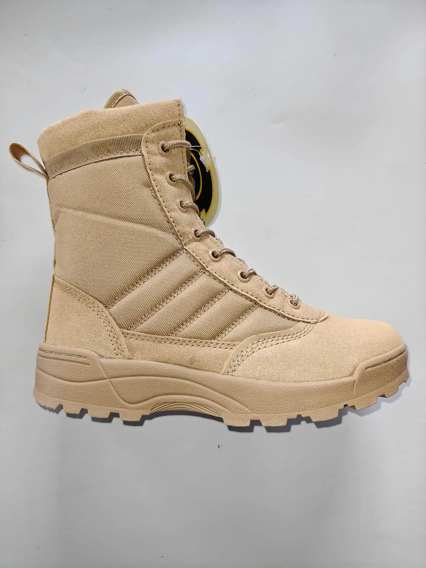 Botas tácticas militares para hombre con cordones con cremallera Desert Combat Zapatos de trabajo al aire libre Botas tácticas, 