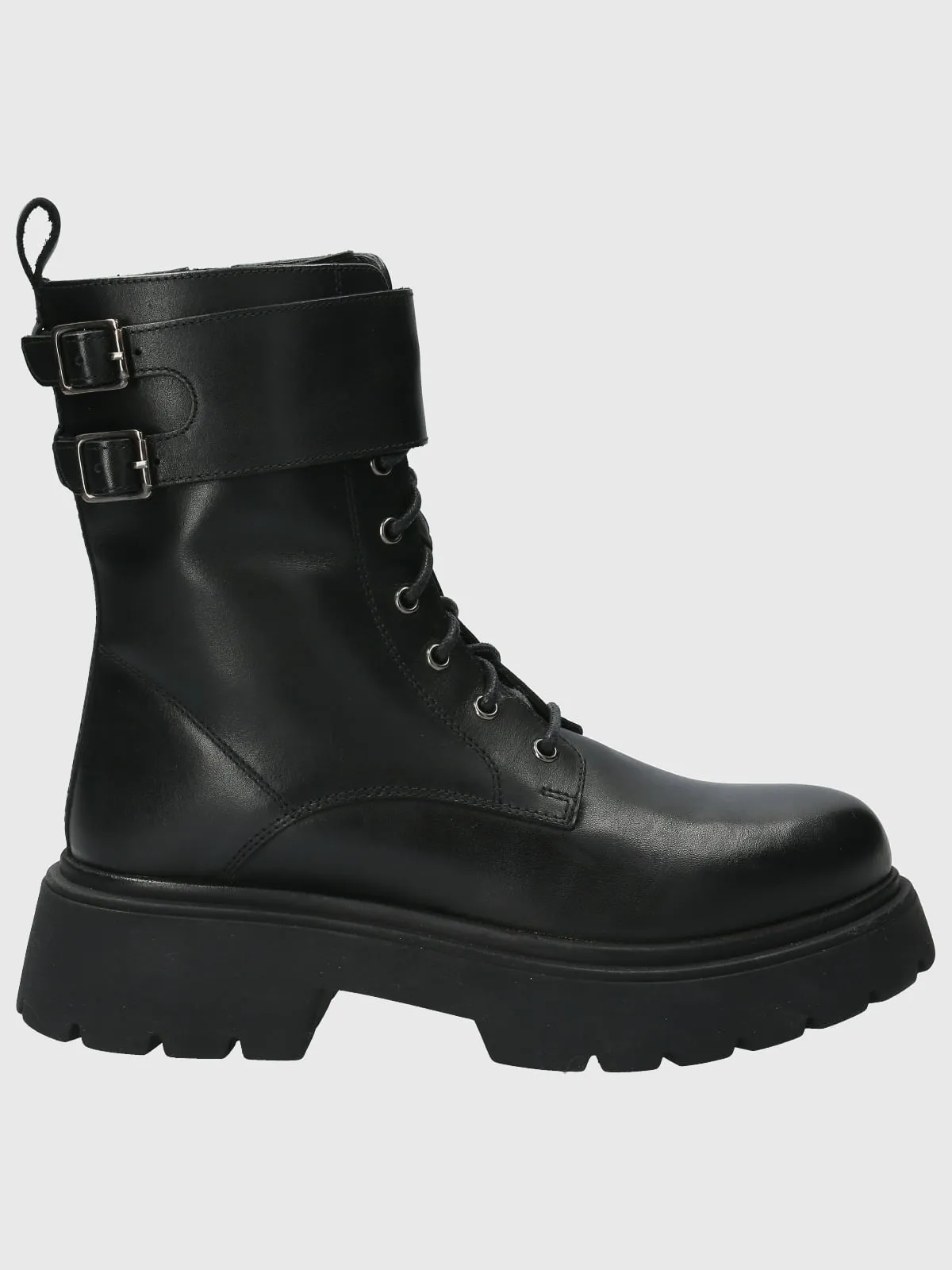 Botin Cuero Mujer Landon Negro