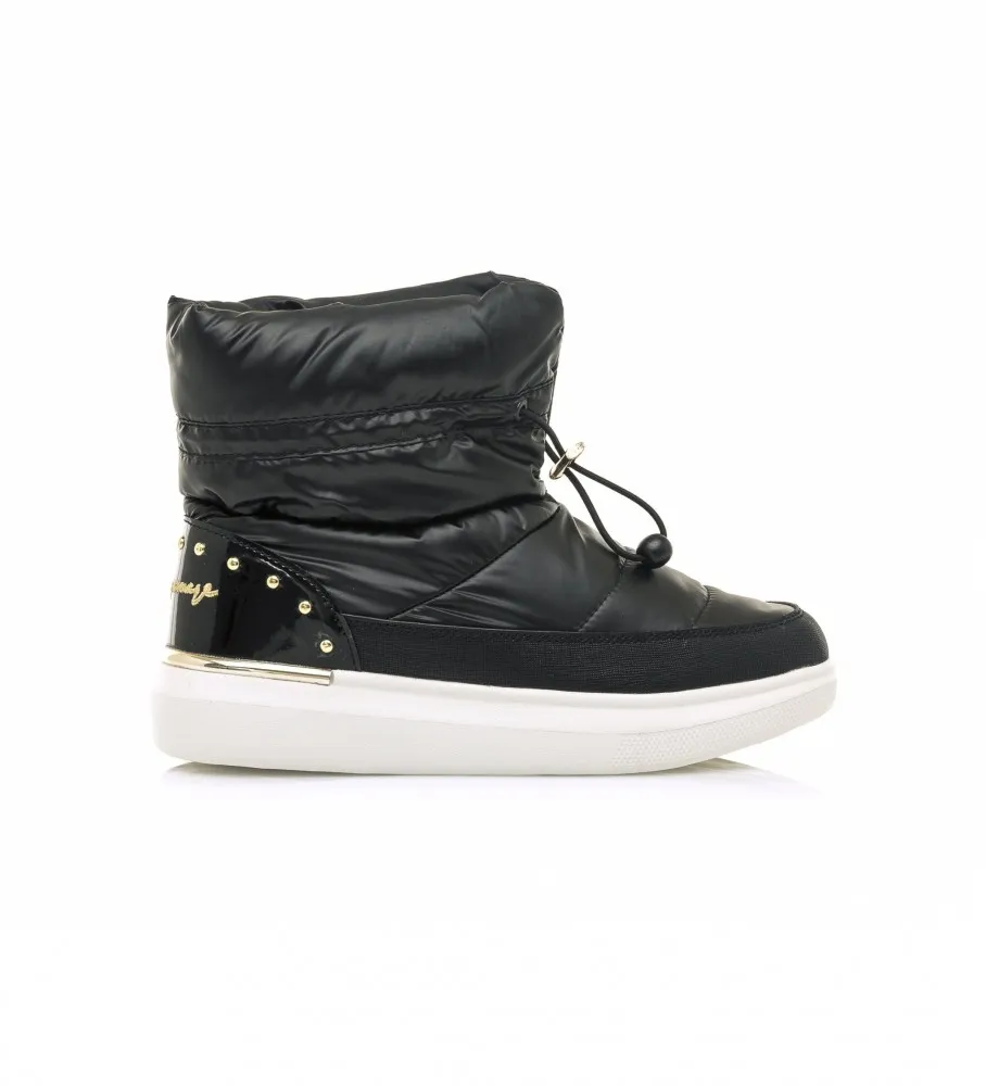 Botines acolchados negro