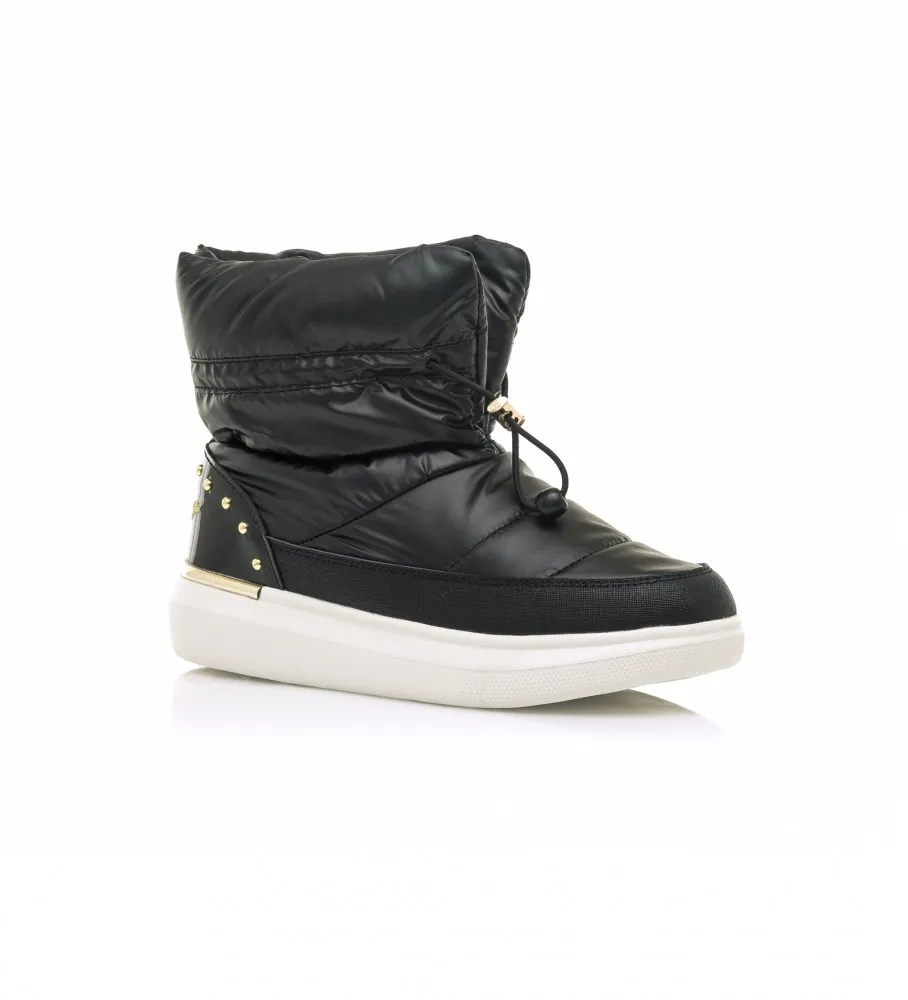 Botines acolchados negro
