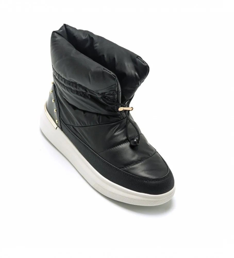 Botines acolchados negro