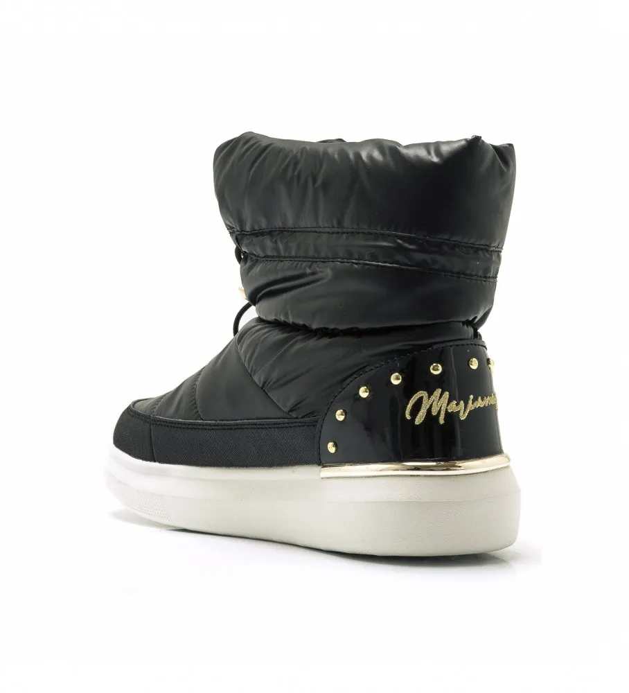 Botines acolchados negro