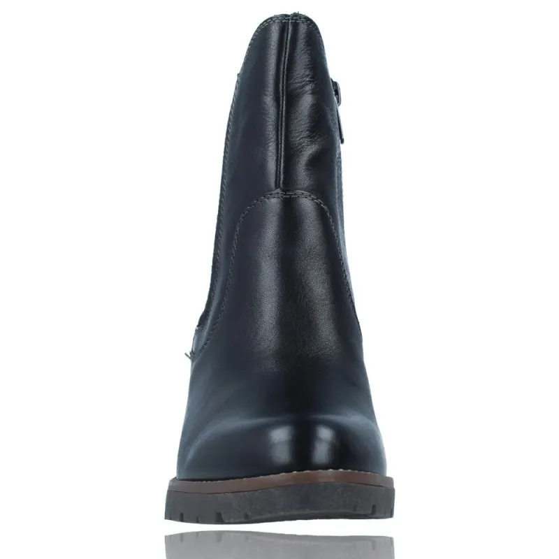 BOTINES CASUAL CON TACóN DE PIEL PARA MUJER DE PIKOLINOS LLANES W7H8948