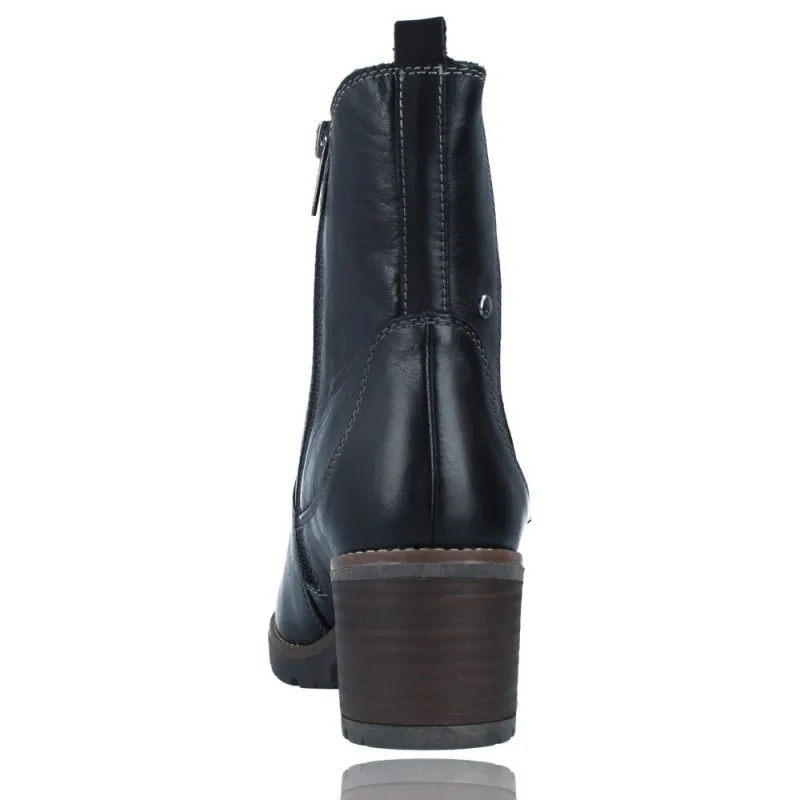 BOTINES CASUAL CON TACóN DE PIEL PARA MUJER DE PIKOLINOS LLANES W7H8948
