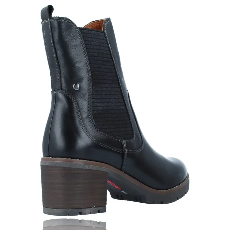 BOTINES CASUAL CON TACóN DE PIEL PARA MUJER DE PIKOLINOS LLANES W7H8948