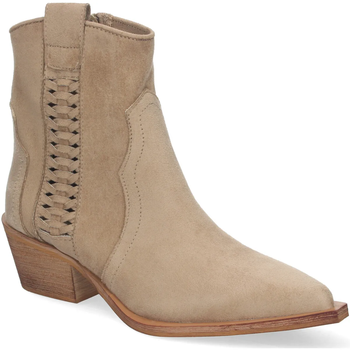 Botines con Tacón y Detalles Trenzado de mujer
