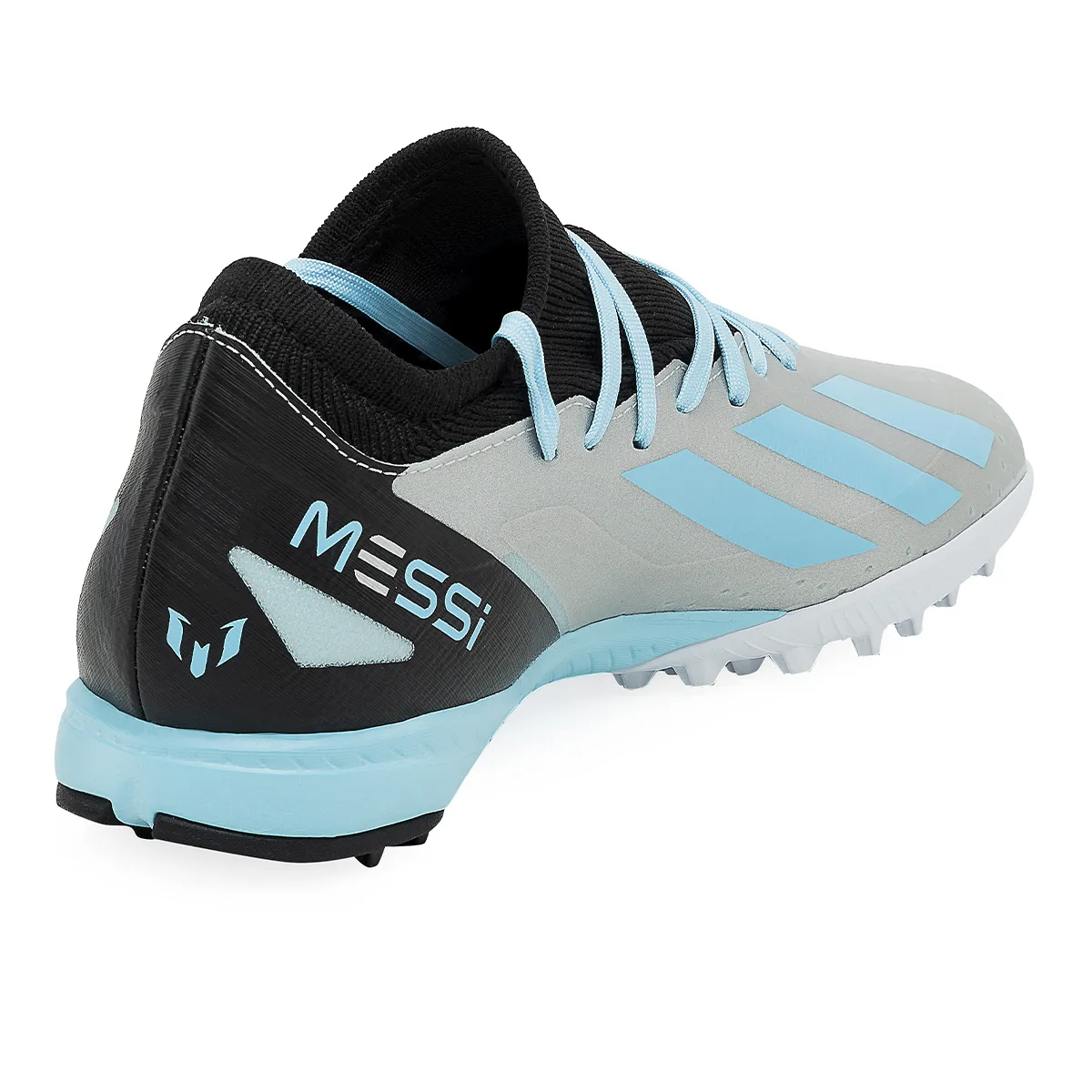 Botines De Futbol Adidas X Crazyfast Messi. 3 TF Plata