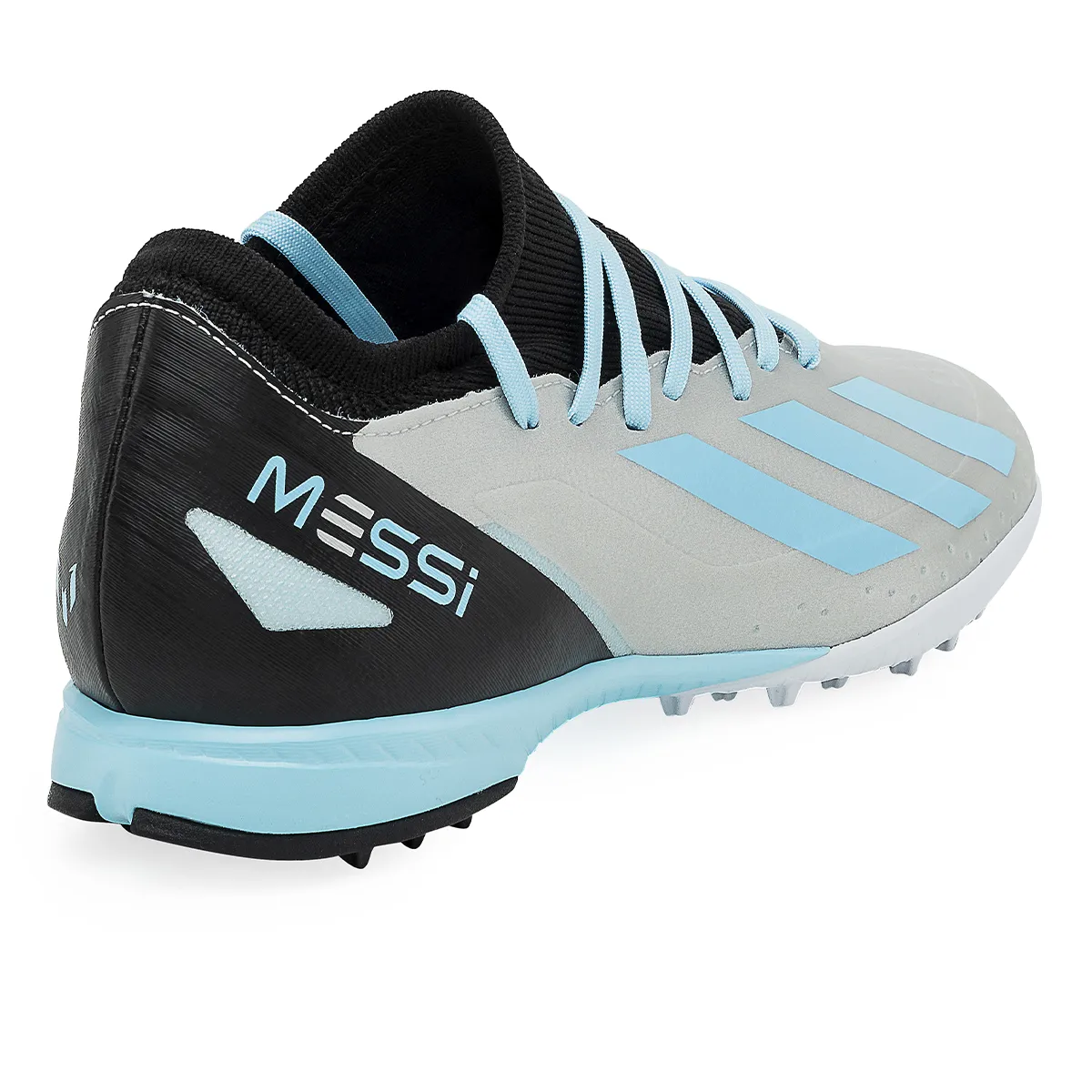 Botines De Futbol Adidas X Crazyfast Messi. 3 TF Plata