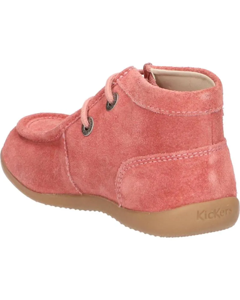 BOTINES DE NIñA Y NIñO KICKERS 73497010 BALABI 133 ROSE ANTIQUE