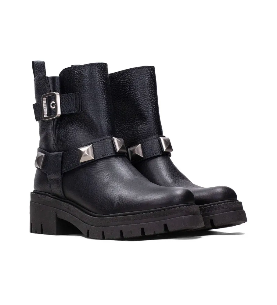 Botines de piel Bolero negro
