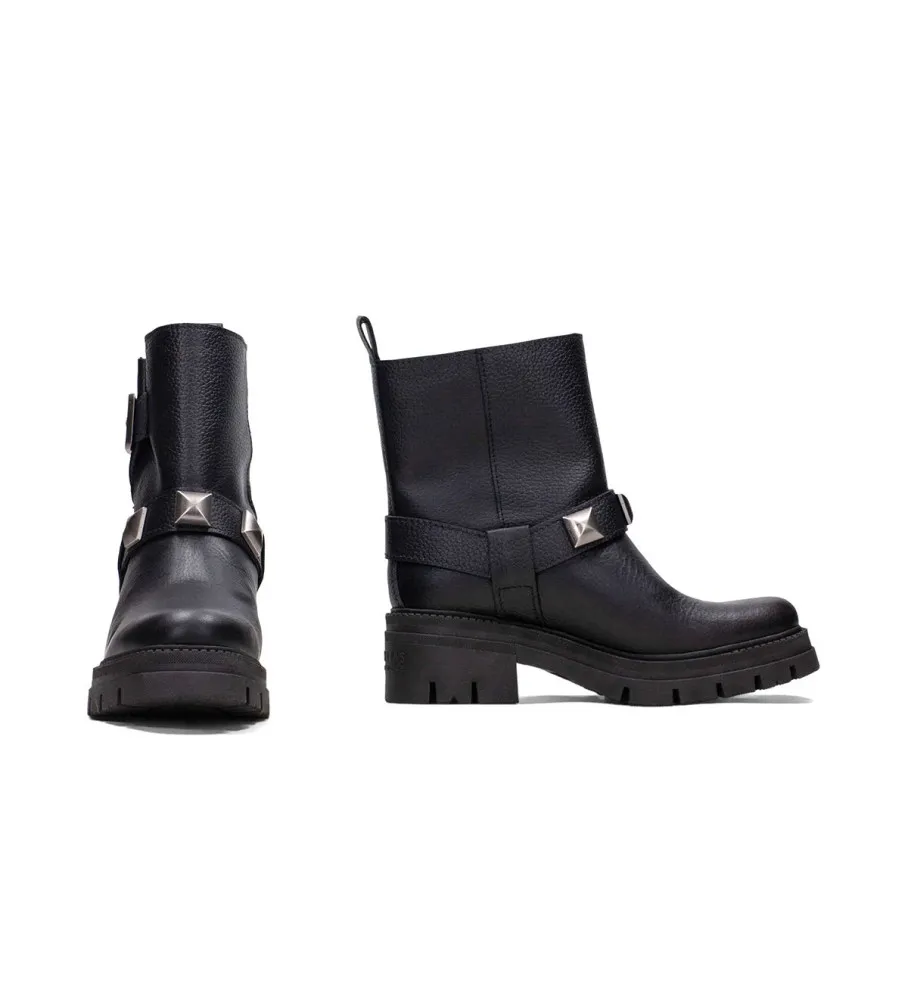 Botines de piel Bolero negro