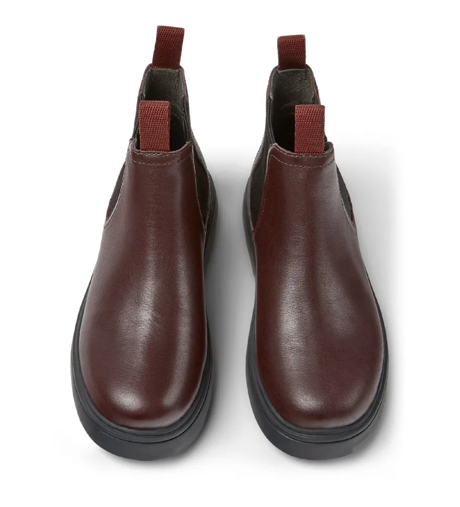 Botines de Piel Norte burdeos