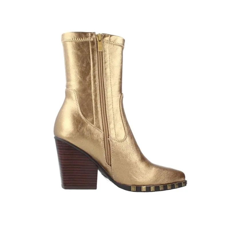 Botines De TacÓn Noa Harmon 9095 Mujer Oro