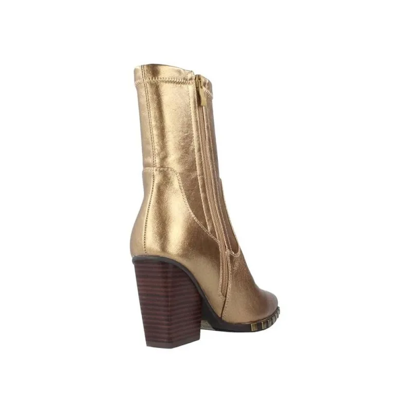 Botines De TacÓn Noa Harmon 9095 Mujer Oro