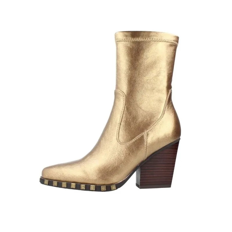 Botines De TacÓn Noa Harmon 9095 Mujer Oro
