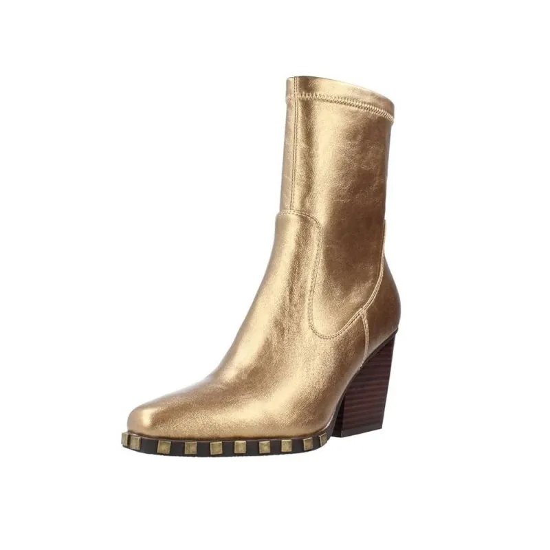 Botines De TacÓn Noa Harmon 9095 Mujer Oro
