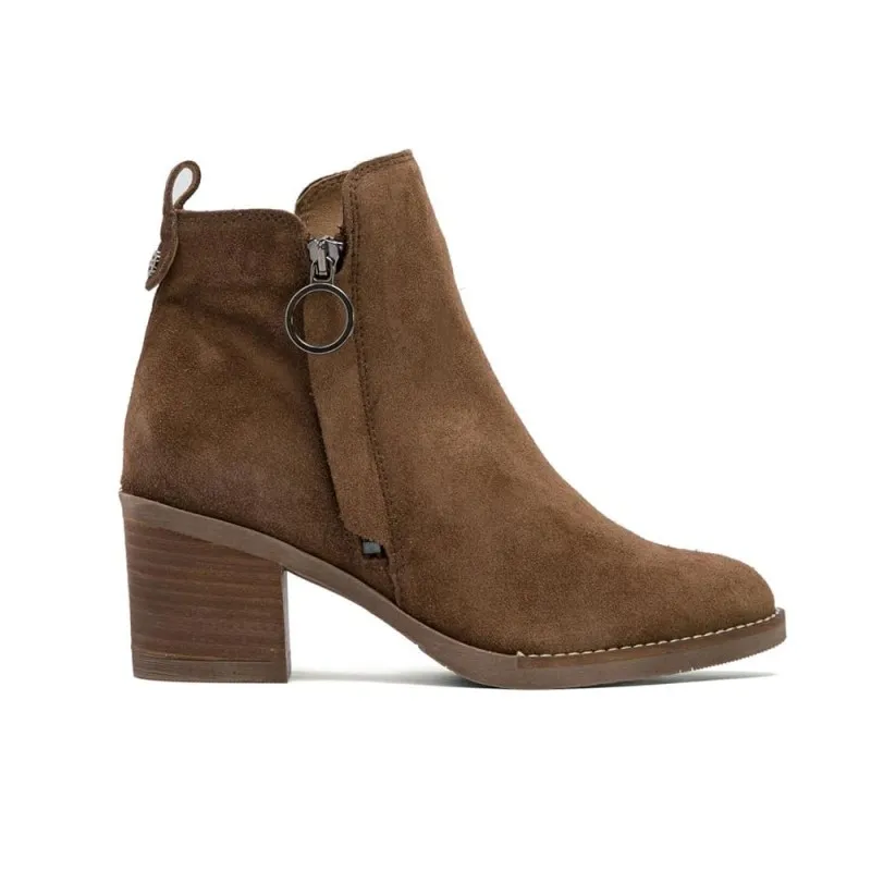 Botines De TacÓn Porronet 4544 Mujer Moka