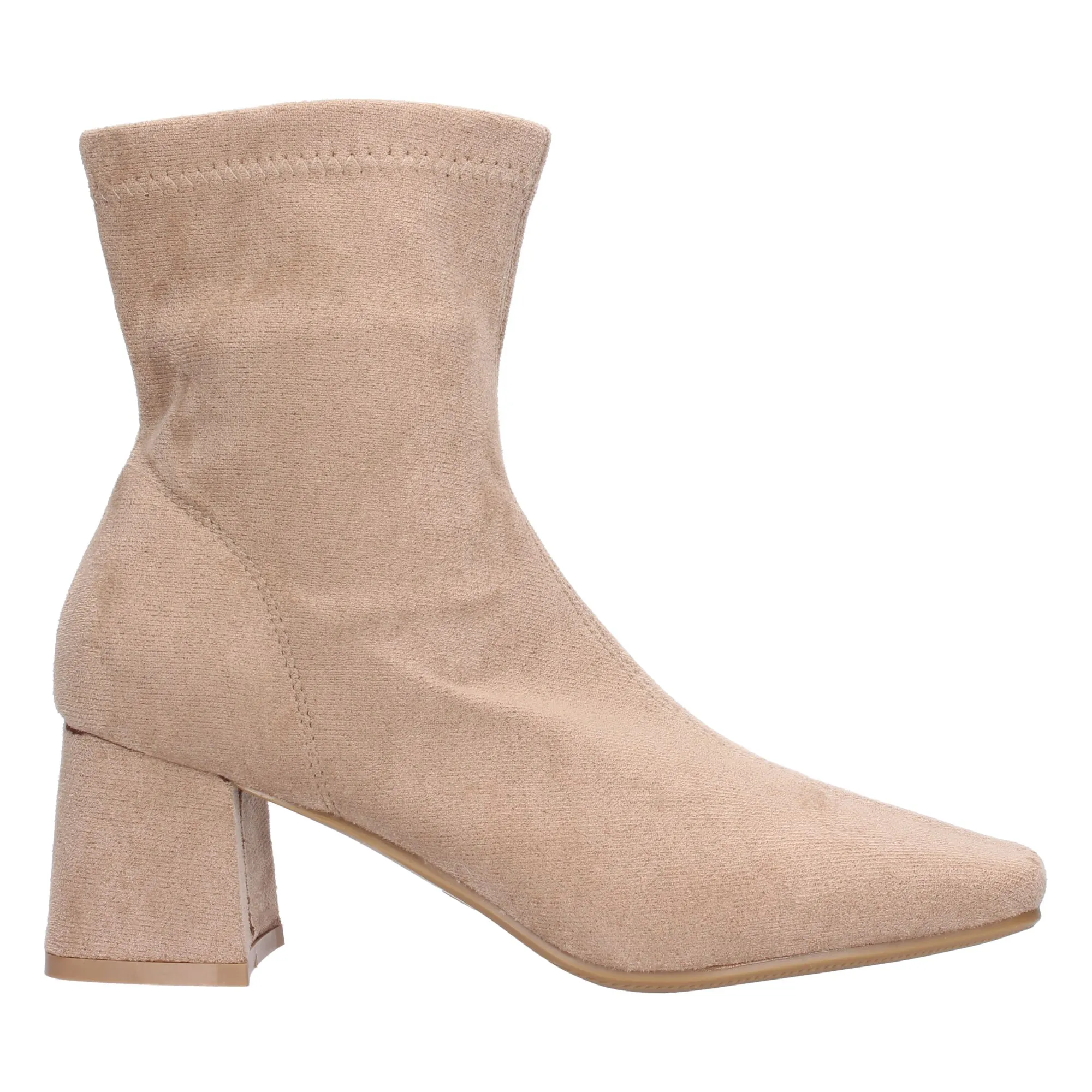 Botines de tacón medio mujer color kaki YG702