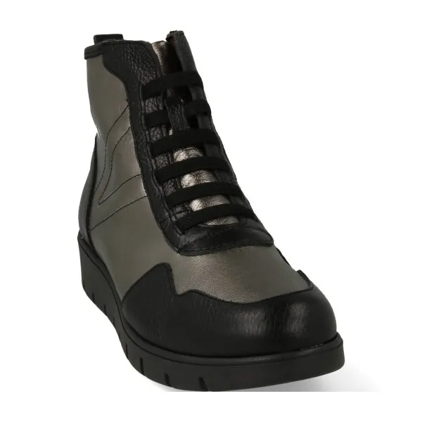 BOTINES DEPORTIVOS MUJER PIEL MOD. SPACE PLATA