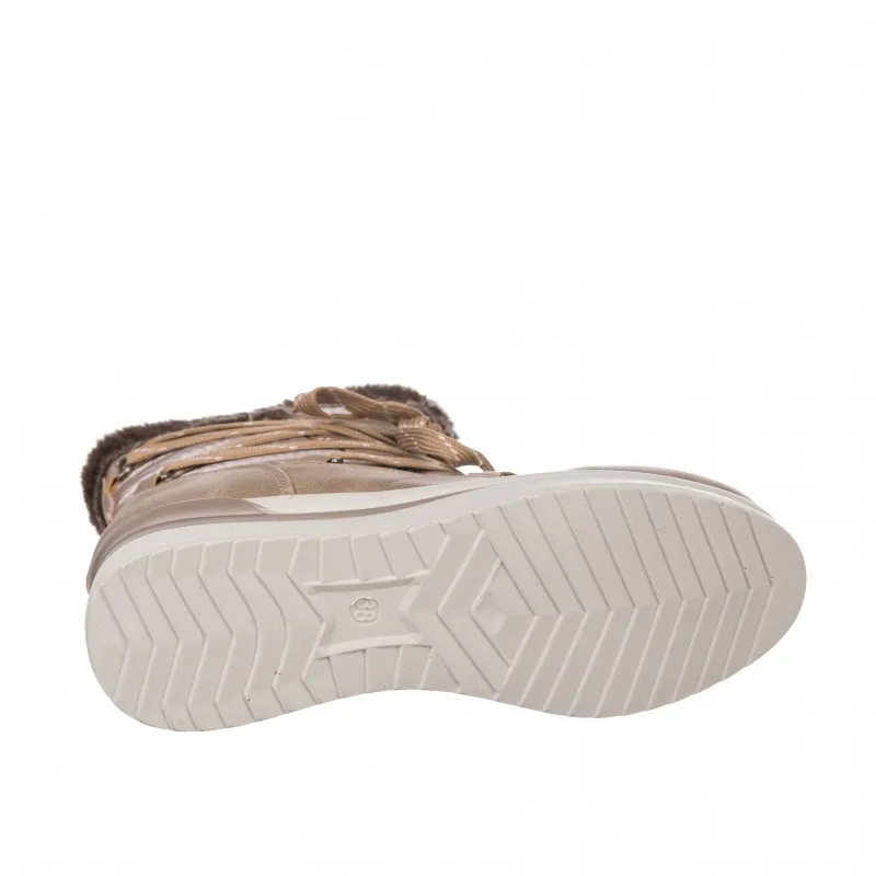 Botines Planos Zapp 570 Mujer Taupe