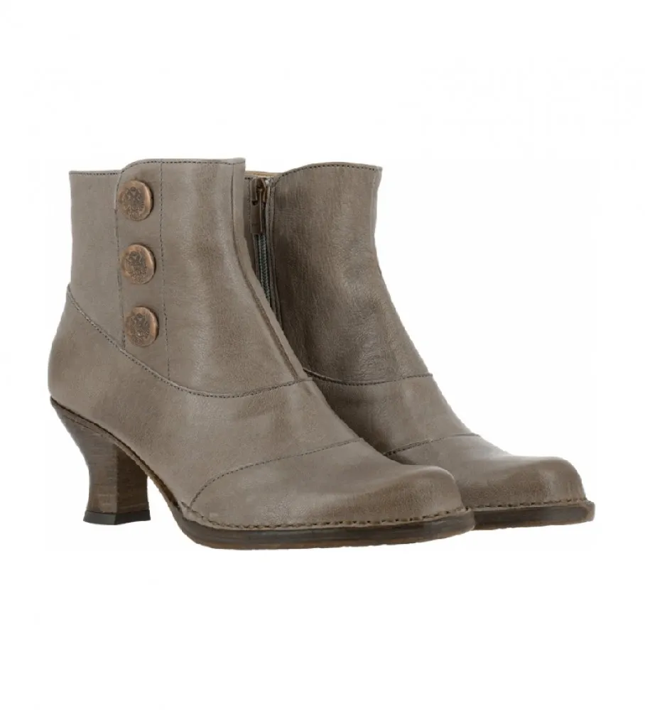 BOTINES S661 MONTONE TAUPE ALTURA TACóN: 6.5CM