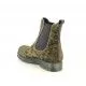 Botines tacón Replay de piel marrones estampado leopardo, elásticos y tachuelas