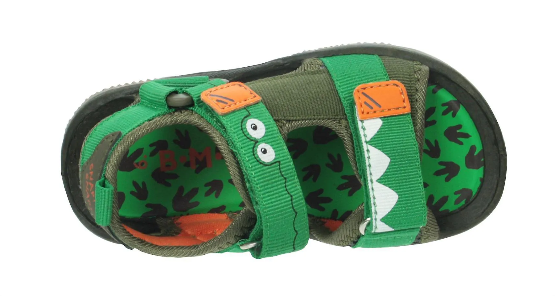 BOYS CROC GREEN HOOK & LOOP CASUAL SANDALIAS ZAPATOS REINO UNIDO NIñO 612