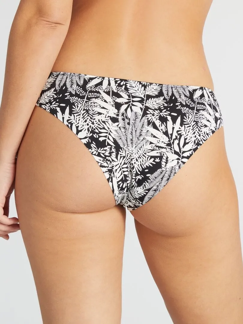 BRAGUITA DE MICROFIBRA CON ESTAMPADO 'ENVIE DE LINGERIE'  NEGRO