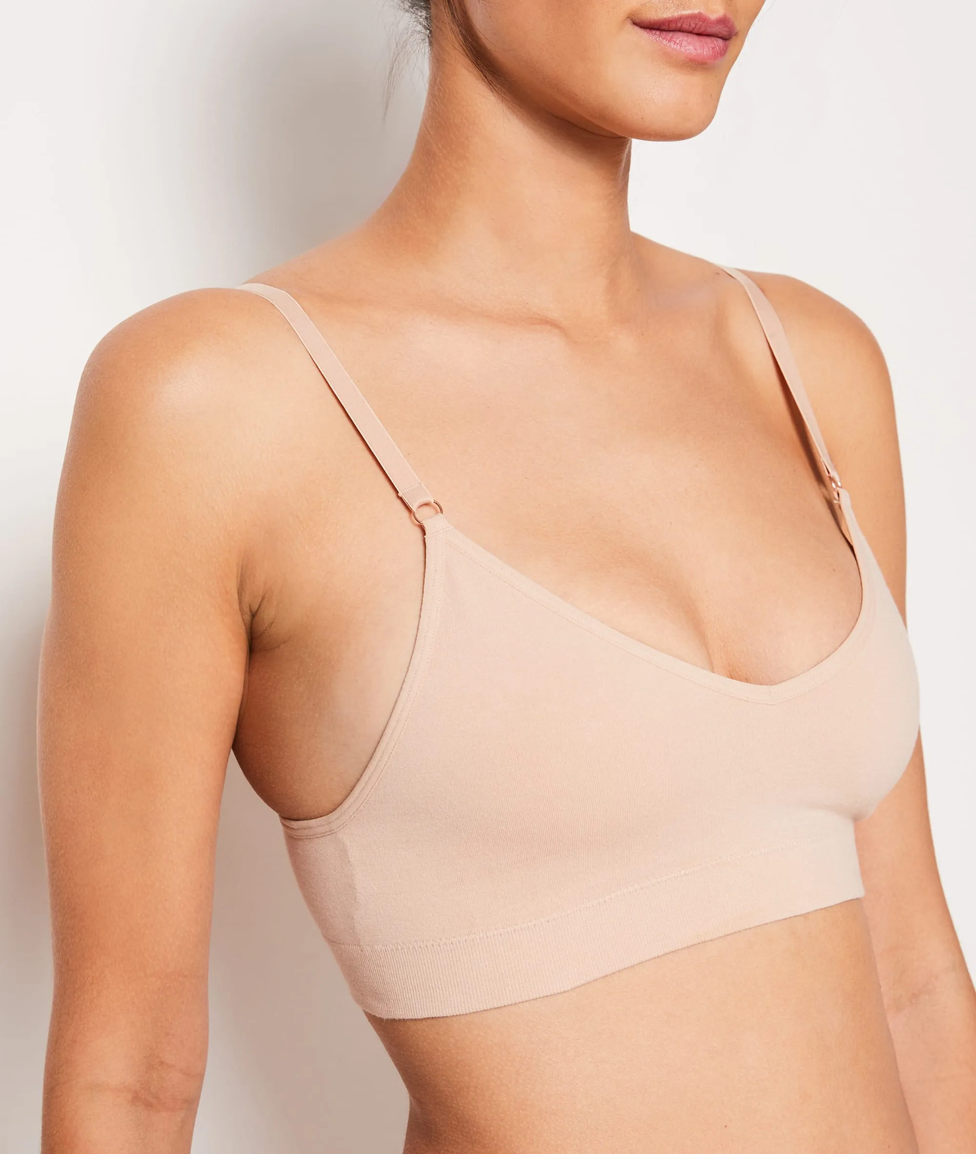 BRASSIèRE CONFORT OPTIMAL EN COTON AMANDE LIN  ETAM
